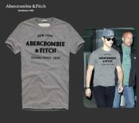 heren abercrombie fitch korte tees new york established 1892 grijs Sale Online 8tet7406